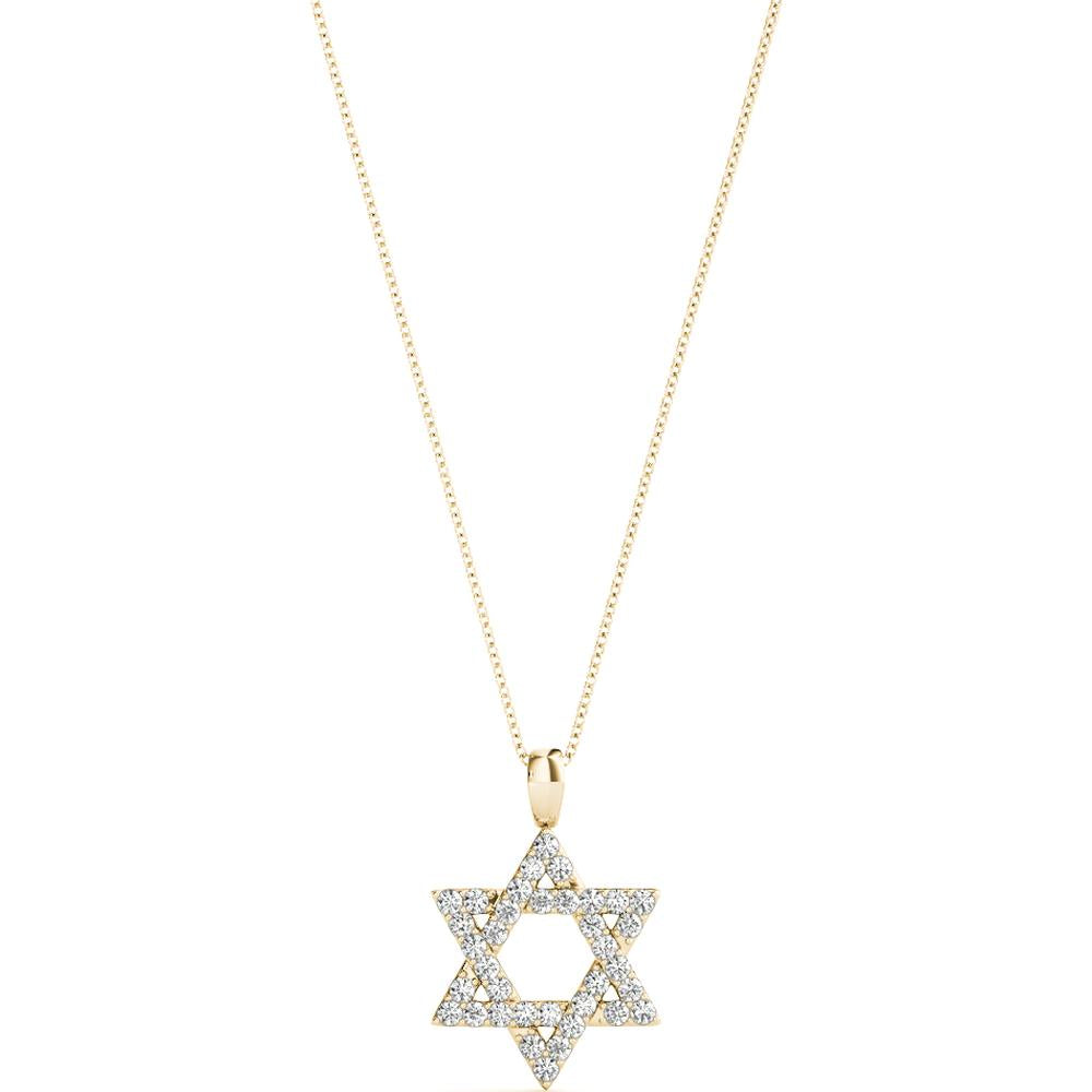 14K Yellow Gold Lab Diamond Necklace - 0.63 Carat Total Weight by Robinson's Jewelers