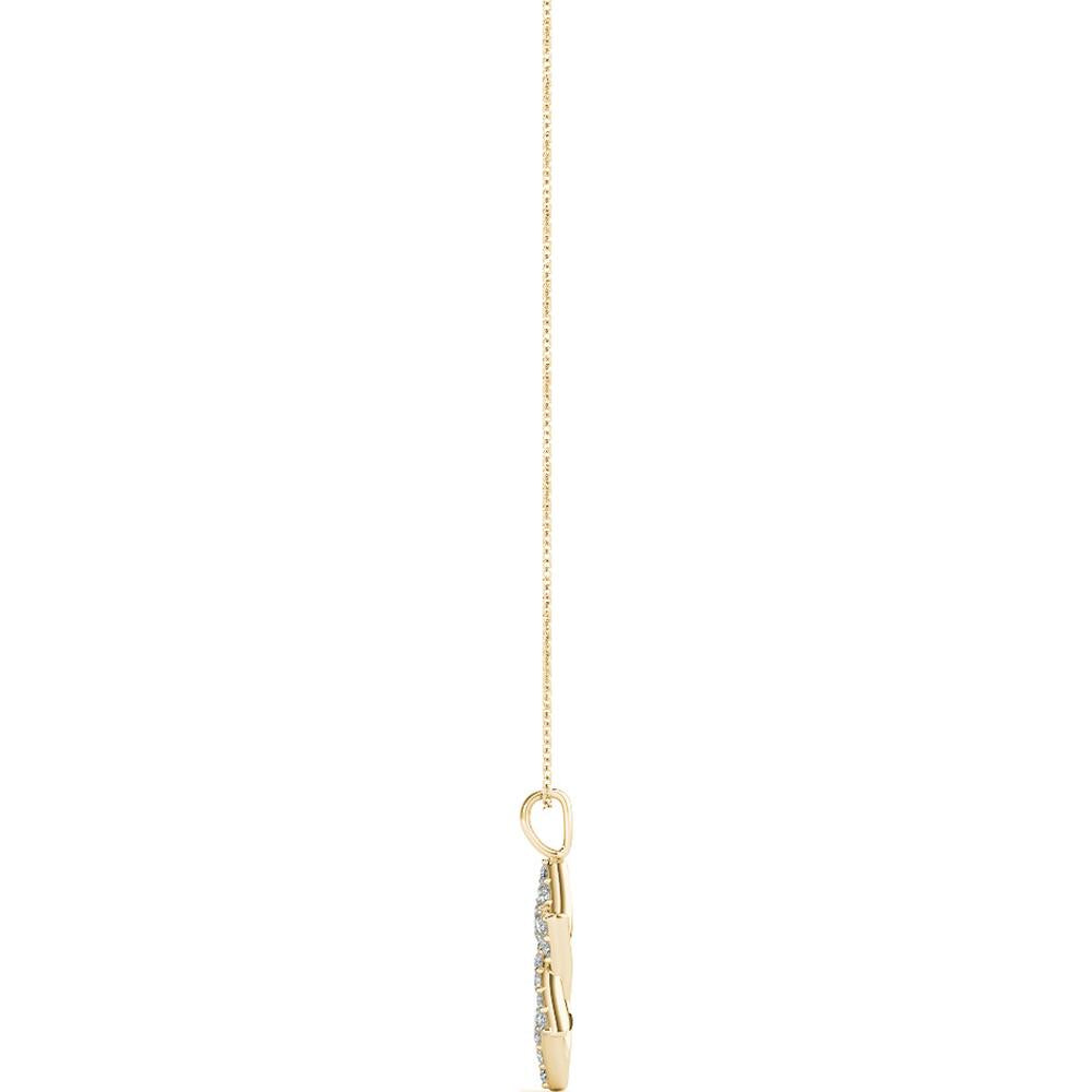 14K Yellow Gold Lab Diamond Necklace - 0.63 Carat Total Weight by Robinson's Jewelers