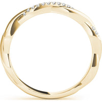 14K Yellow Gold Lab Diamond Wedding Band - 0.067 Carats Total Diamond Weight - Size 7 by Robinson's Jewelers