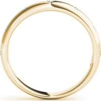 14K Yellow Gold Lab Diamond Wedding Band - 0.10 Carat Total Weight - Size 7 by Robinson's Jewelers