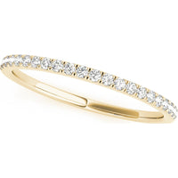 14K Yellow Gold Lab Diamond Wedding Band - 0.125 Carat Total Weight, Size 7 by Robinson's Jewelers