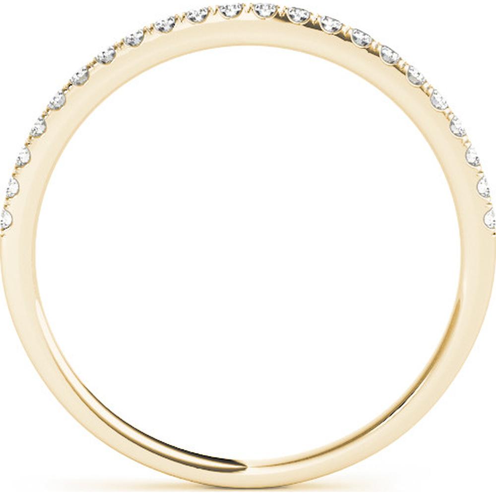 14K Yellow Gold Lab Diamond Wedding Band - 0.125 Carat Total Weight, Size 7 by Robinson's Jewelers