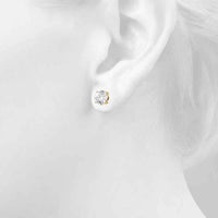 14K Yellow Gold Lab Diamond Wire Stud Earrings - 0.24 Carat Total Weight by Robinson's Jewelers