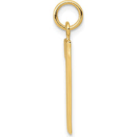 14K Yellow Gold Large Polished Number 1 Charm - Personalized Milestone Pendant by Oro Pregiato