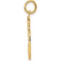 14K Yellow Gold Large Polished Number 5 Charm - Bold Statement Pendant by Oro Pregiato