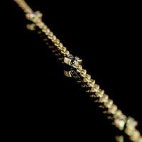 14K Yellow Gold Lariat Necklace with 1.01 Carat Emerald Cut Lab Diamond and 0.41 Carat Round Diamond Accents - GIA Certified - Covaloro Fine Jewelry