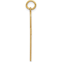 14K Yellow Gold Laser Designed Ankh Cross Pendant - 32mm Length by Oro Pregiato