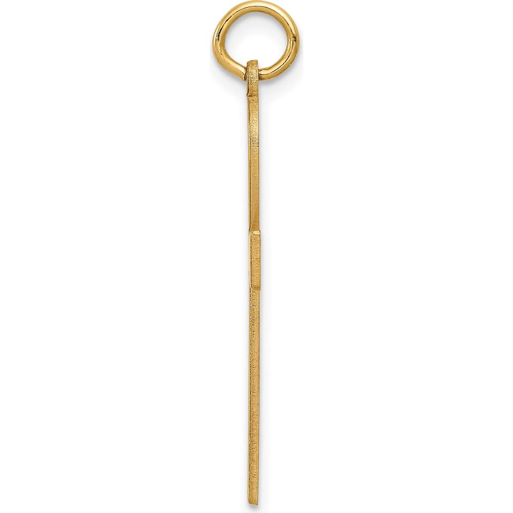 14K Yellow Gold Laser Designed Ankh Cross Pendant - 32mm Length by Oro Pregiato