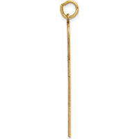 14K Yellow Gold Laser Designed Ankh Cross Pendant - 39mm x 22mm by Oro Pregiato