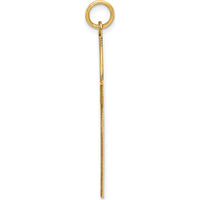 14K Yellow Gold Laser Designed Cross Pendant - 39mm Length by Oro Pregiato