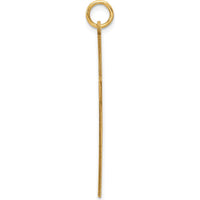 14K Yellow Gold Laser-Designed Cross Pendant - 40mm Length by Oro Pregiato