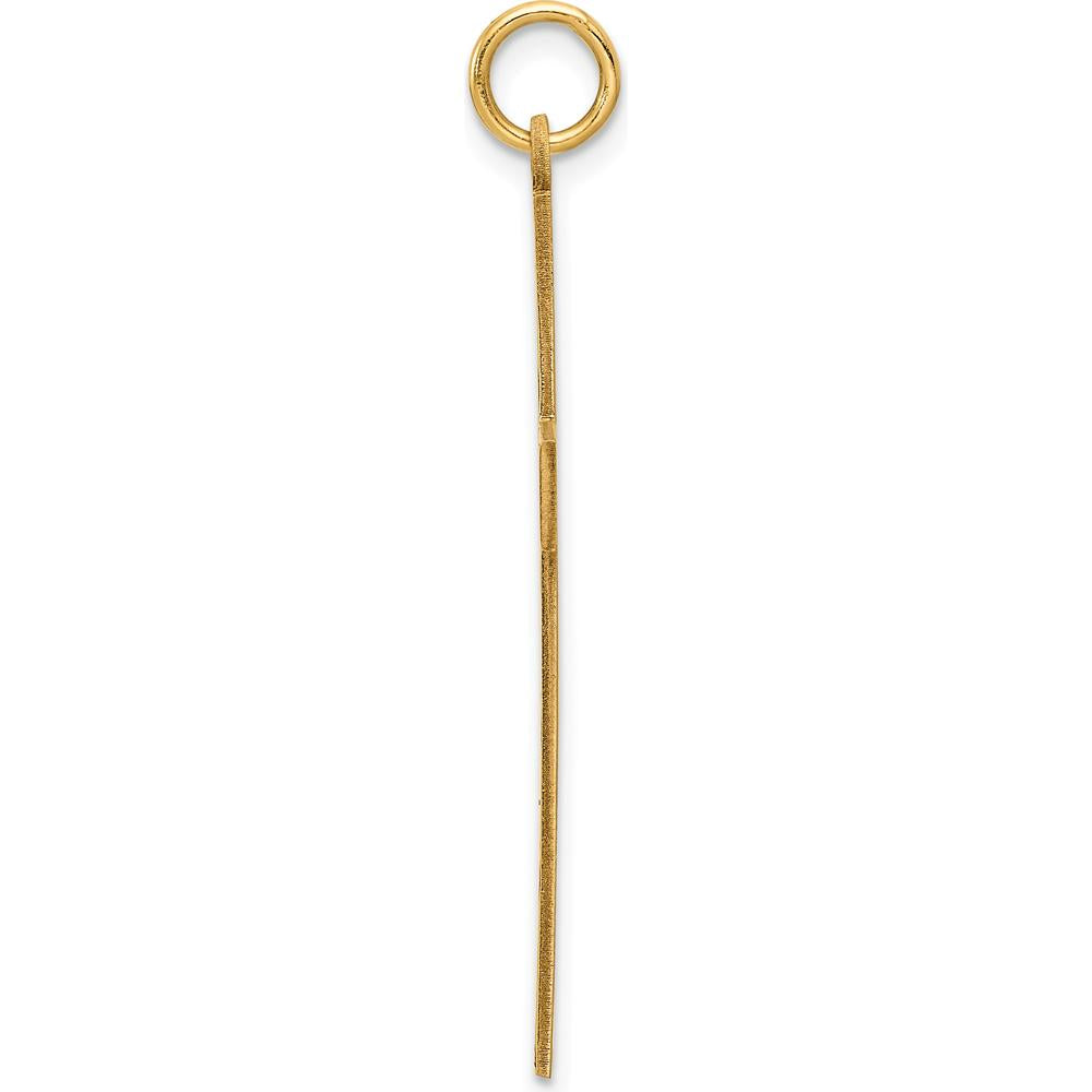 14K Yellow Gold Laser-Designed Cross Pendant - 40mm Length by Oro Pregiato