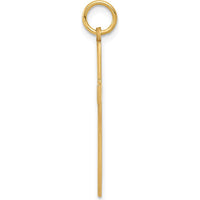 14K Yellow Gold Laser Designed Cut-out Cross Pendant - Polished Finish by Oro Pregiato