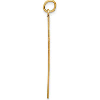 14K Yellow Gold Laser Designed Ichthus Cross Charm - 40mm Length by Oro Pregiato