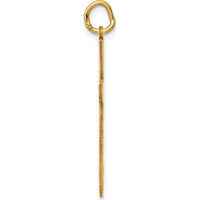14K Yellow Gold Laser Designed Ichthus Cross Pendant - Faith Charm by Oro Pregiato