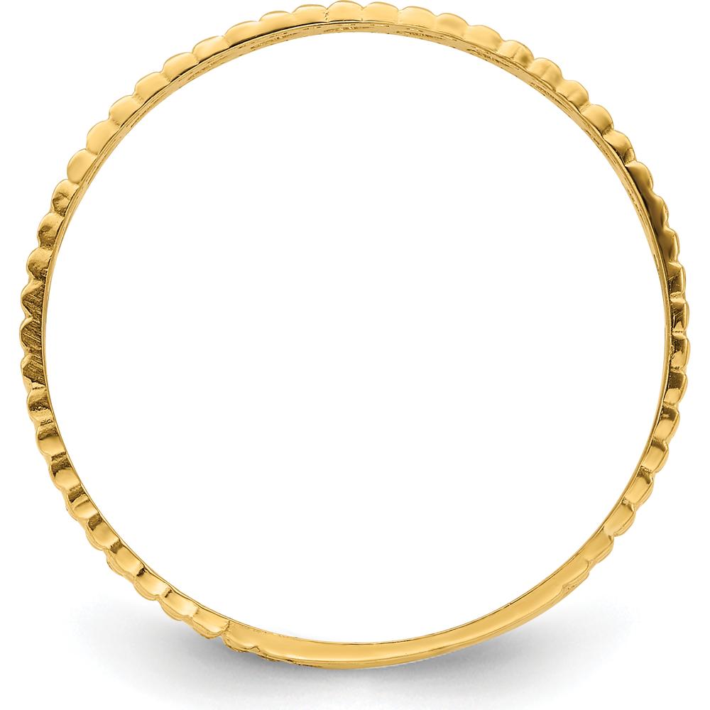 14K Yellow Gold Leaf Engraved Thumb Ring - Fashion Statement Piece by 0
