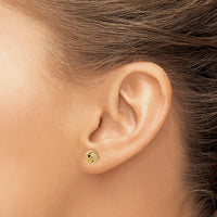 14K Yellow Gold Love Knot Button Post Earrings - Polished Finish by Oro Pregiato