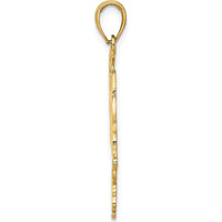 14K Yellow Gold Marco Island Map Charm - 29.4mm Length by Oro Pregiato
