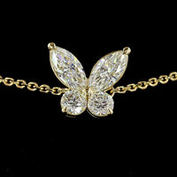14K Yellow Gold Marquise and Round Lab Diamond Station Bracelet - 2.36 Carat Total Weight, E-F VS1 Clarity, 16 Prong-Set Stones - Covaloro Fine Jewelry