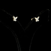 14K Yellow Gold Marquise Butterfly Stud Earrings with E-F VS Lab Diamonds - 1.20 Carats Total Diamond Weight - Covaloro Fine Jewelry