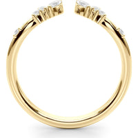 14K Yellow Gold Marquise-Cut Lab Diamond Fashion Ring - 0.25 Carats Total Weight - Size 7 by Robinson's Jewelers