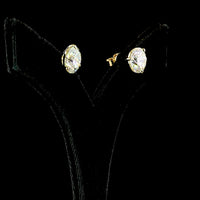 14K Yellow Gold Martini Setting Round Lab Diamond Stud Earrings - 7.01 Carat Total Weight, D VVS2 Clarity, IGI Certified - Covaloro Fine Jewelry