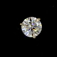 14K Yellow Gold Martini Stud Earrings with Round Lab Diamonds - 5.07 Carats Total Diamond Weight - Covaloro Fine Jewelry