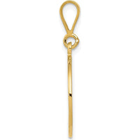 14K Yellow Gold Masonic Symbol Pendant with Textured Finish by IBGoodman