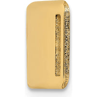 14K Yellow Gold Medical ID Plate with Red Epoxy Enamel - 39mm x 10mm by Oro Pregiato