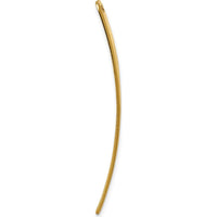 14K Yellow Gold Medical ID Plate with Red Epoxy Enamel - 39mm x 10mm by Oro Pregiato