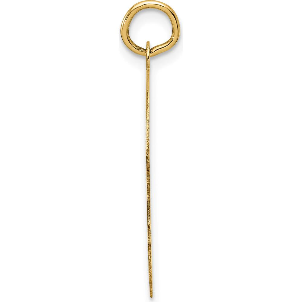 14K Yellow Gold Medium Engravable Boy Head Charm - Polished Finish, 27.2mm Length by Oro Pregiato