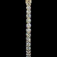 14K Yellow Gold Medium Hoop Earrings with 66 Prong-Set Round Lab Diamonds - 2.15 Carat Total Diamond Weight - Covaloro Fine Jewelry