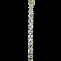 14K Yellow Gold Medium Hoop Earrings with 70 Prong-Set Round Lab Diamonds - 2.78 Carat Total Diamond Weight - Covaloro Fine Jewelry
