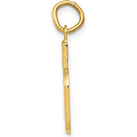 14K Yellow Gold Medium Number 5 Pendant Charm by Oro Pregiato