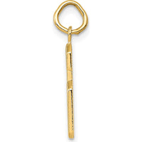 14K Yellow Gold Medium Polished Number 6 Pendant Charm by Oro Pregiato