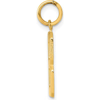 14K Yellow Gold Medium Polished Number 8 Pendant Charm by Oro Pregiato
