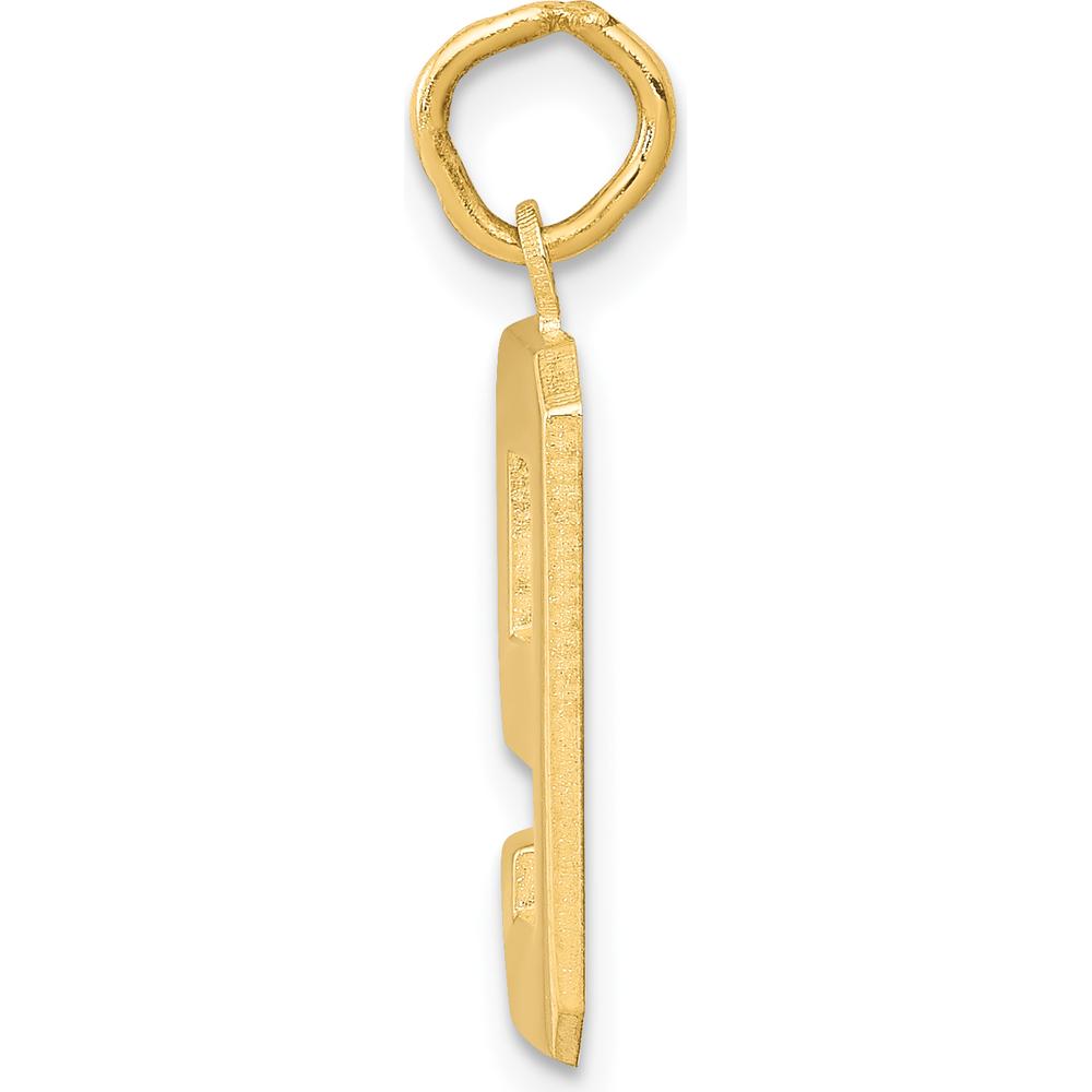 14K Yellow Gold Medium Polished Number 9 Pendant Charm by Oro Pregiato