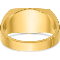 14K Yellow Gold Men's 1/3 Carat Round Diamond Ring - 0.349 Carats Total Diamond Weight by IBGoodman