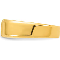 14K Yellow Gold Men's 1/4 Carat Round Diamond Bezel Ring by IBGoodman