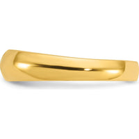 14K Yellow Gold Men's 1/5 Carat Round Diamond Band Ring - 0.2 Carats Total Diamond Weight by IBGoodman