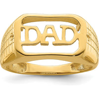 14K Yellow Gold Men's Band Mounting - Polished Finish - 18mm Top Width by Monteluci Fine Jewelry