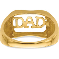 14K Yellow Gold Men's Band Mounting - Polished Finish - 18mm Top Width by Monteluci Fine Jewelry
