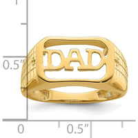 14K Yellow Gold Men's Band Mounting - Polished Finish - 18mm Top Width by Monteluci Fine Jewelry