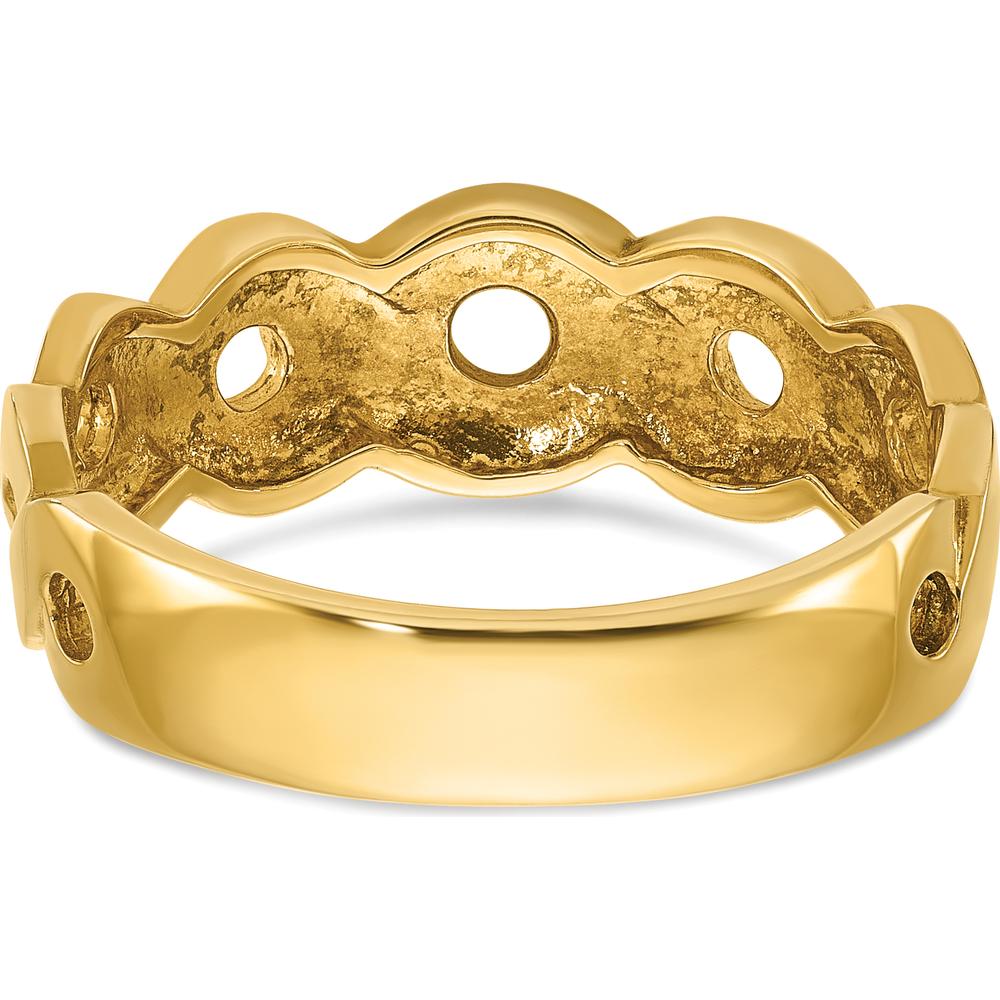 14K Yellow Gold Men's Infinity Design Ring - Timeless Elegant Statement by IBGoodman