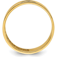 14K Yellow Gold Men's Polished Masonic Ring with Black Enamel - 6.9mm Band Width by IBGoodman
