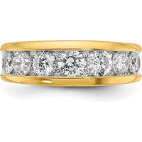 14K Yellow Gold Men's Polished Ring Mounting - Elegant & Timeless Design by IBGoodman
