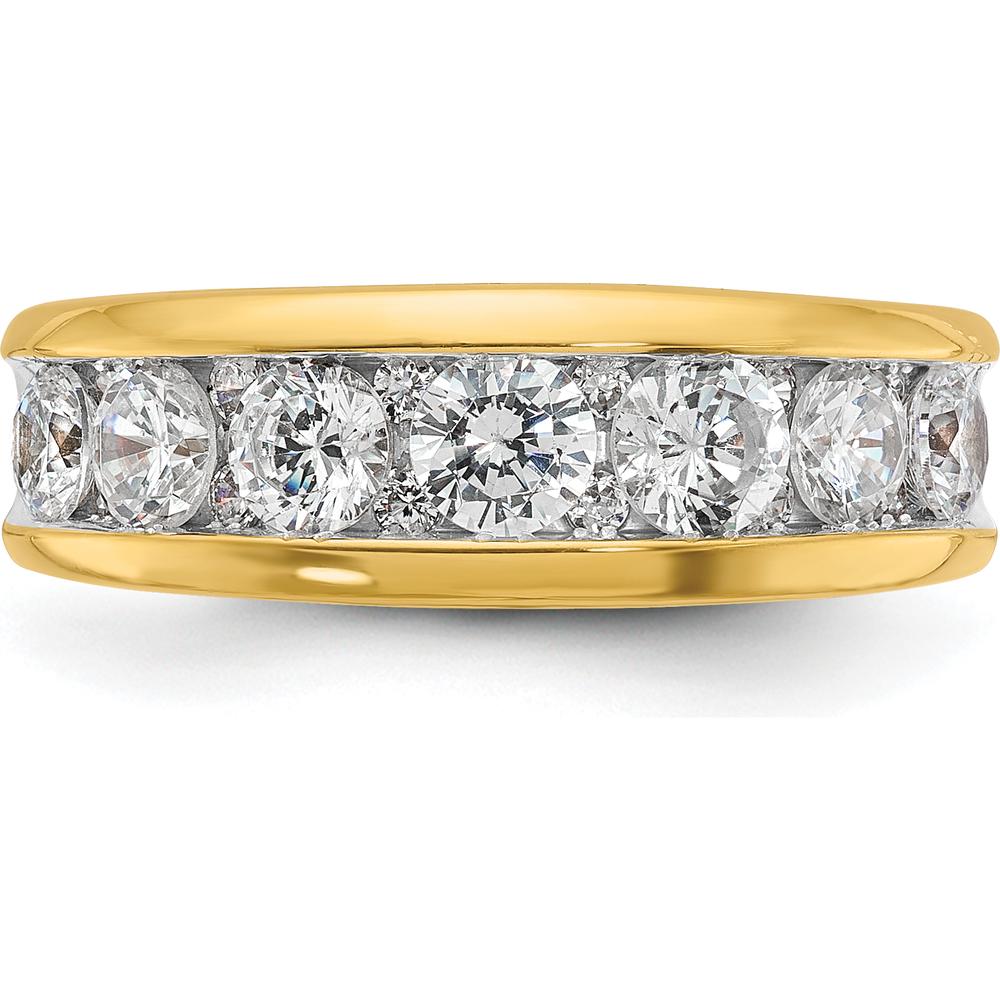 14K Yellow Gold Men's Polished Ring Mounting - Elegant & Timeless Design by IBGoodman