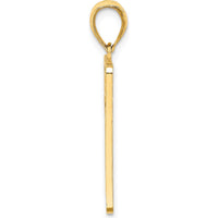14K Yellow Gold Mile 0 Key West Charm with Textured Finish - Pendant by Oro Pregiato