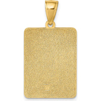 14K Yellow Gold Mile 0 Key West Charm with Textured Finish - Pendant by Oro Pregiato