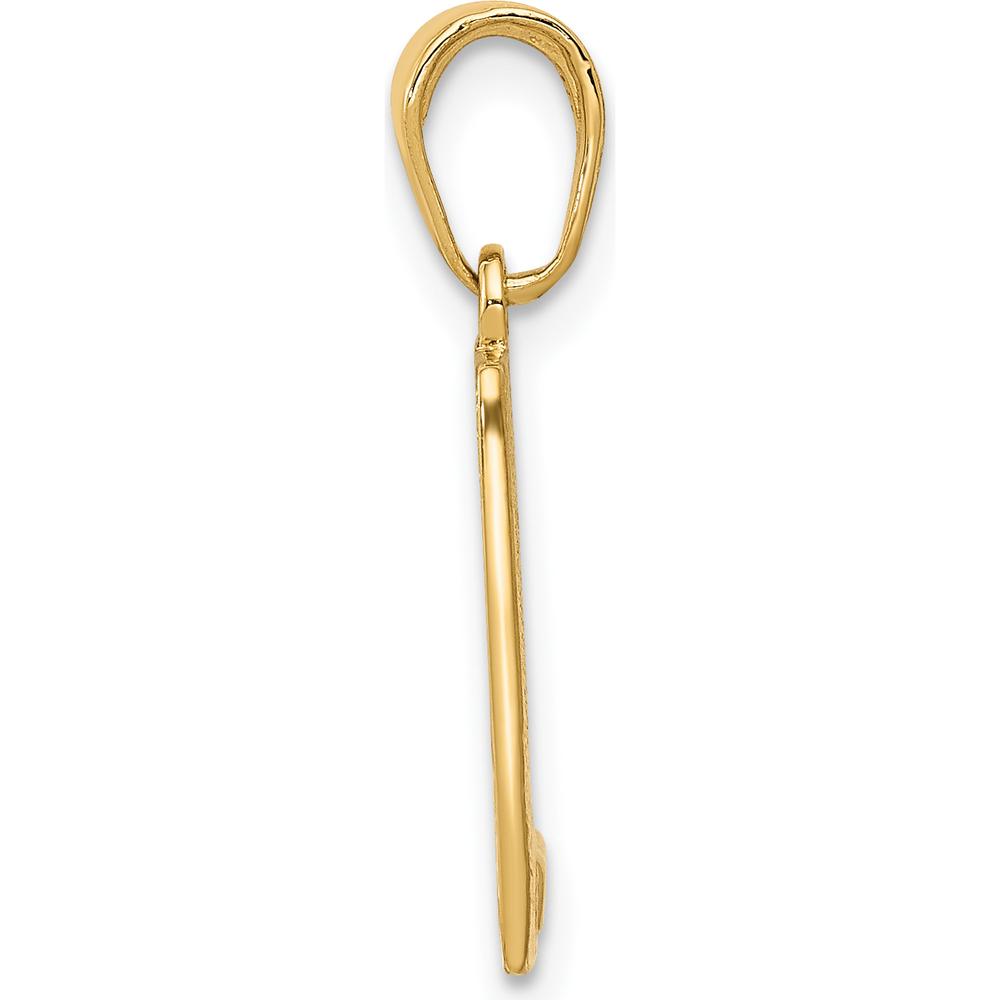 14K Yellow Gold Mile 0 Key West Textured Pendant by Oro Pregiato